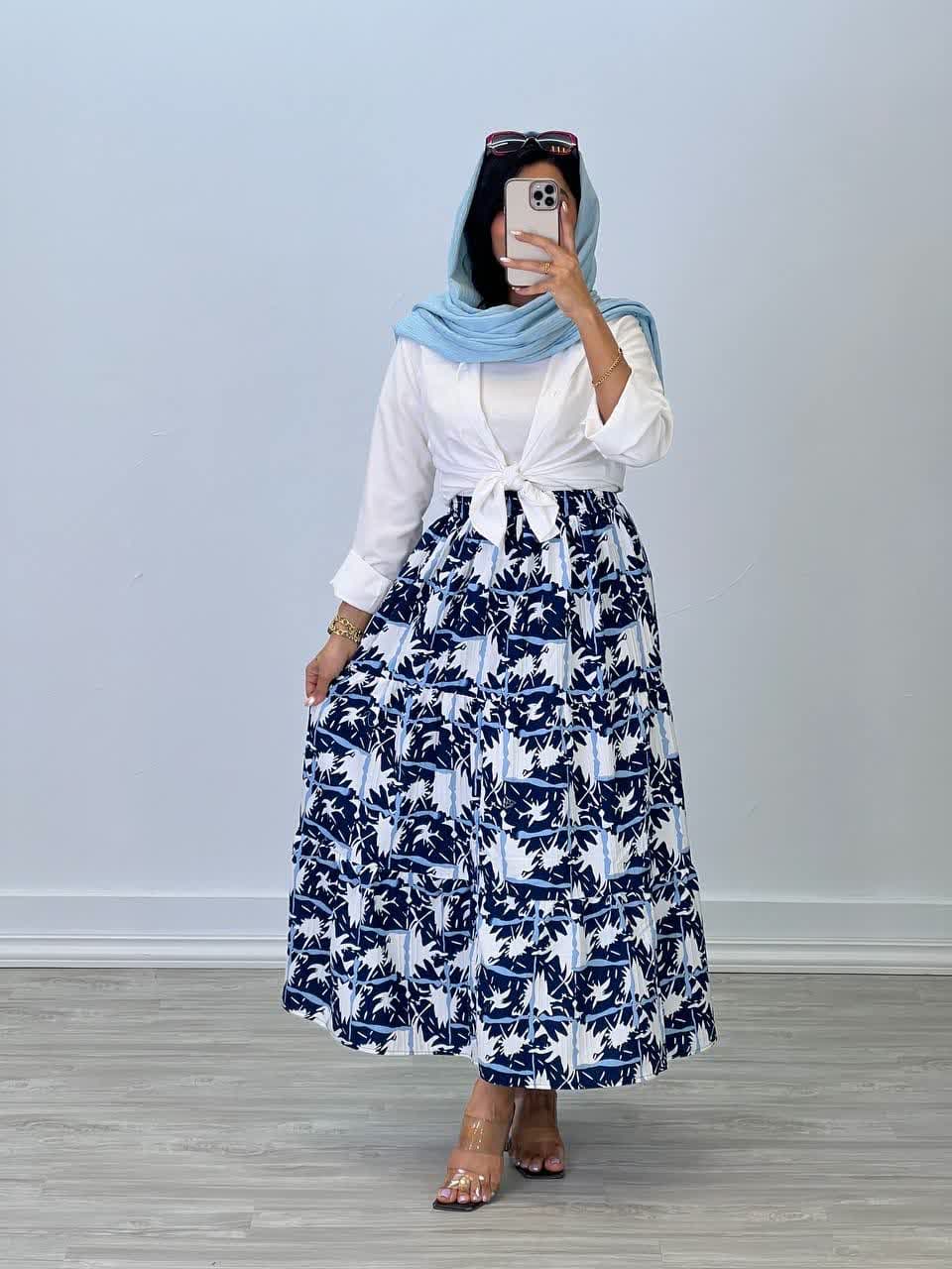 دامن گلدار رنگی 4749 - c2g