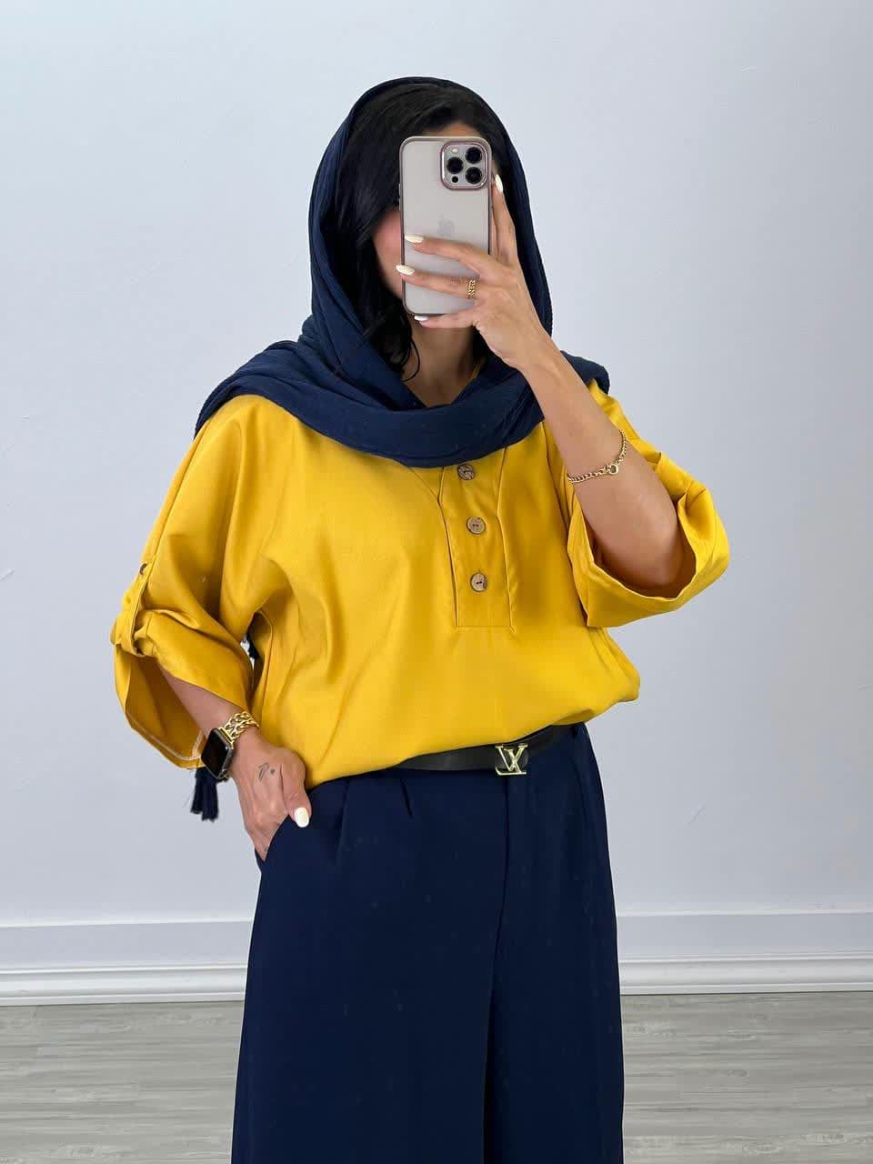 شومیز مانتویی کد 4795 - i00
