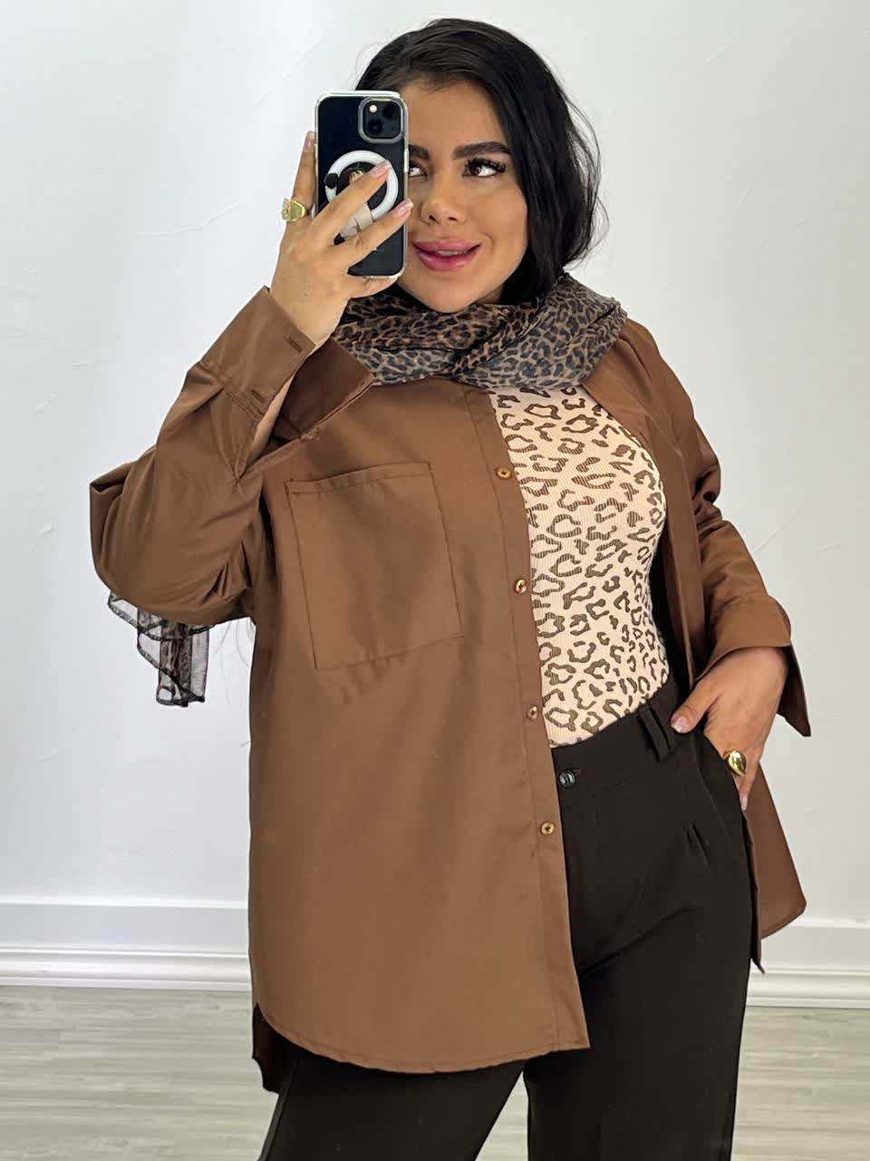 شومیز بیسیک رنگی 4849 - mr4