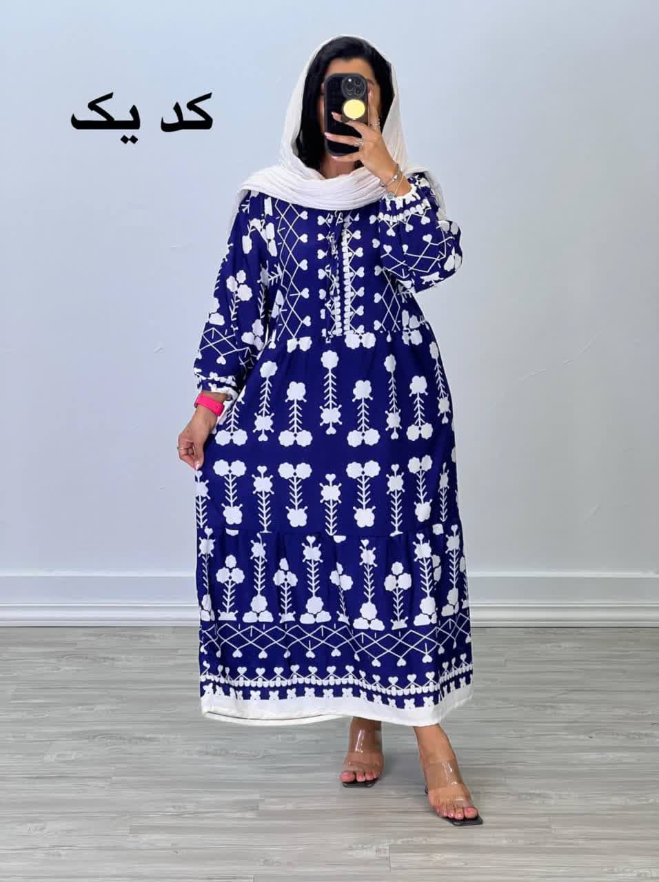 پیراهن گل دار مدل 4923 - vpu