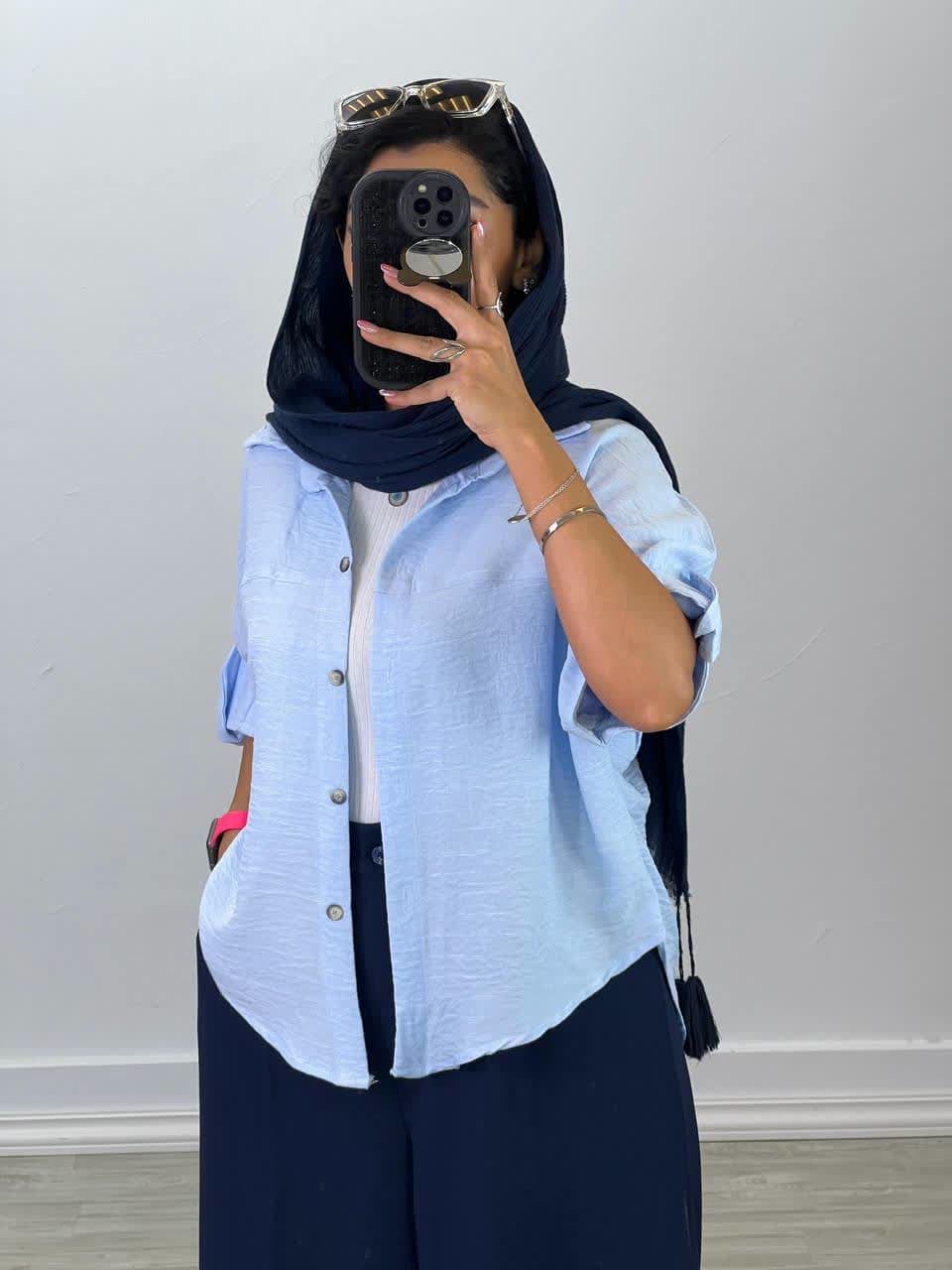شومیز آستین پاکتی4924 - fw0
