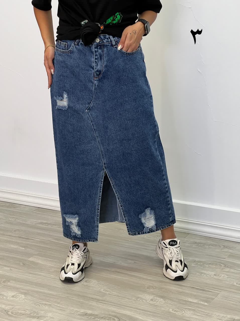 دامن جین مدل 4982 - nxv