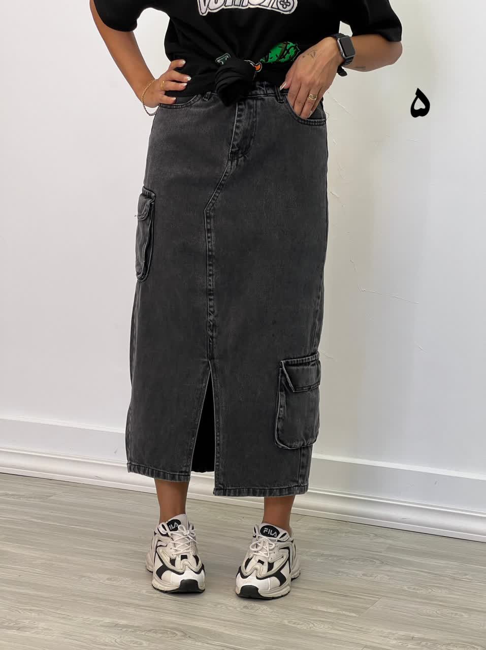 دامن جین مدل 4982 - qda