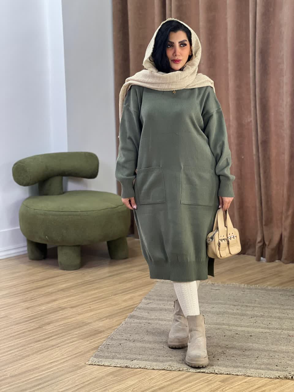 کفتان بافت مدل 5256 - zqb