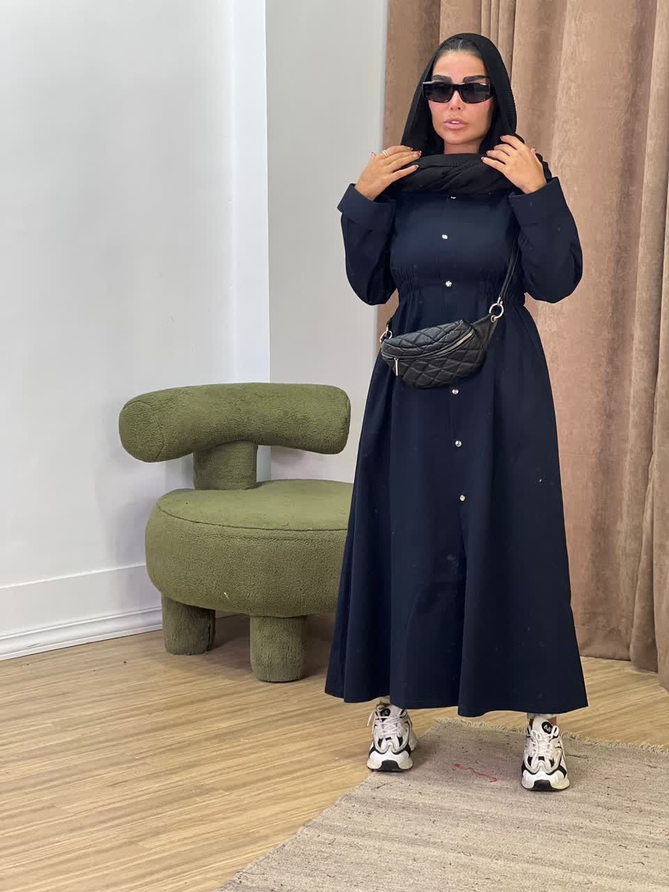 مانتو بلند پاییزه مدل 5258 - f3k