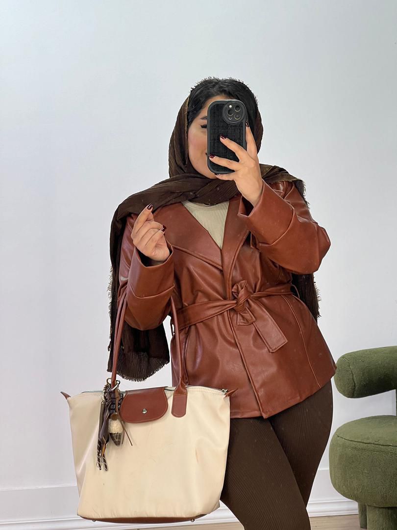 کت چرم مدل 5266 - ywo