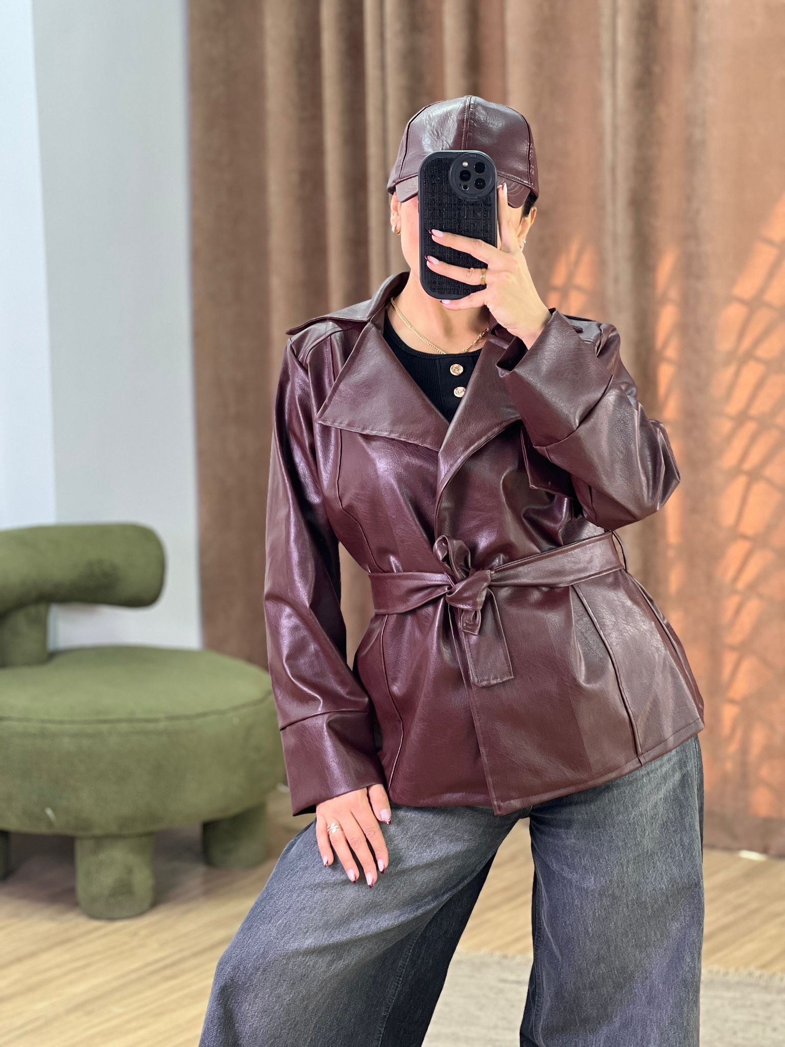 کت چرم مدل 5266 - zxe