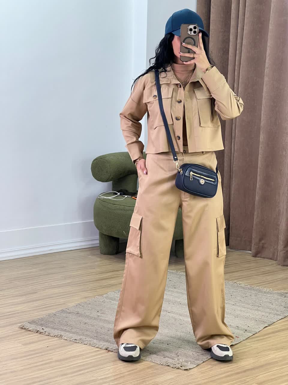 ست کراپ و شلوار مدل 5271 - zt3