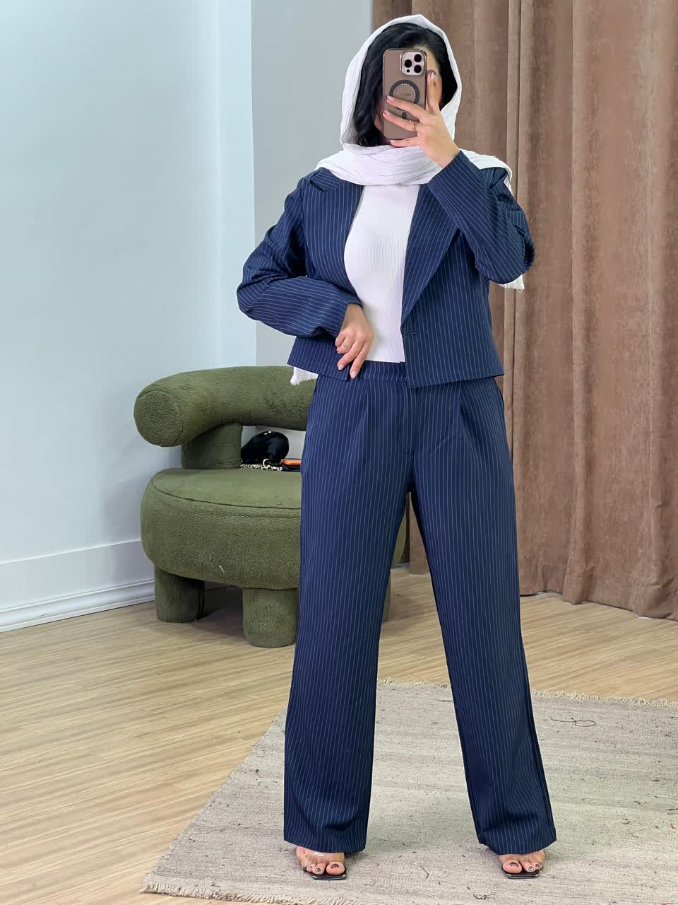 کراپ کت و شلوار دیپلمات مدل 5289 - xbb