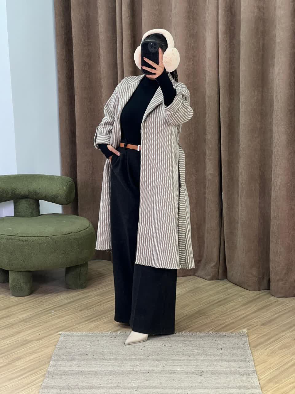 مانتو بلند تولیدات سانلی مدل 5277 - flq