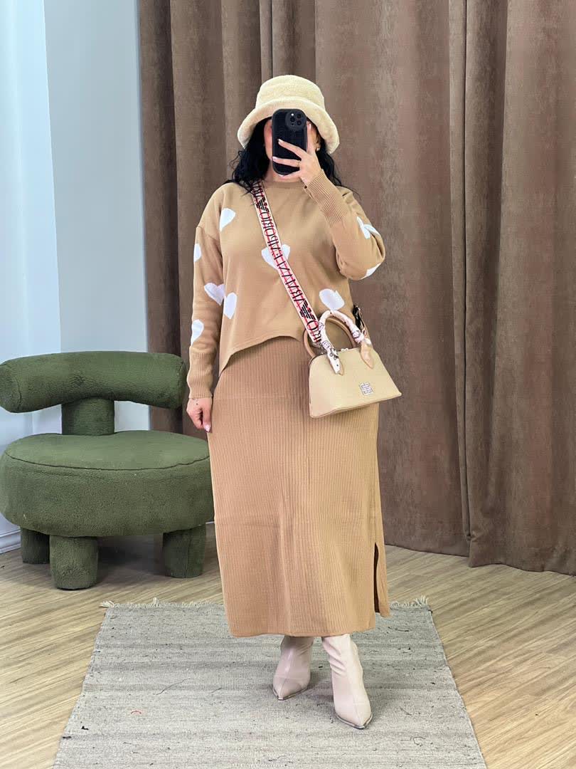 ست بافت قلبی مدل 5322 - xuc