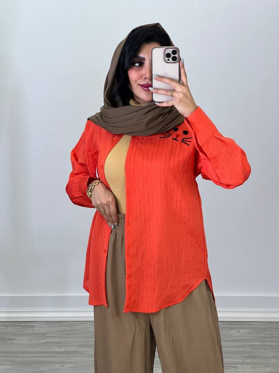 شومیزمانتویی مدل گربه 4526 - 5eo