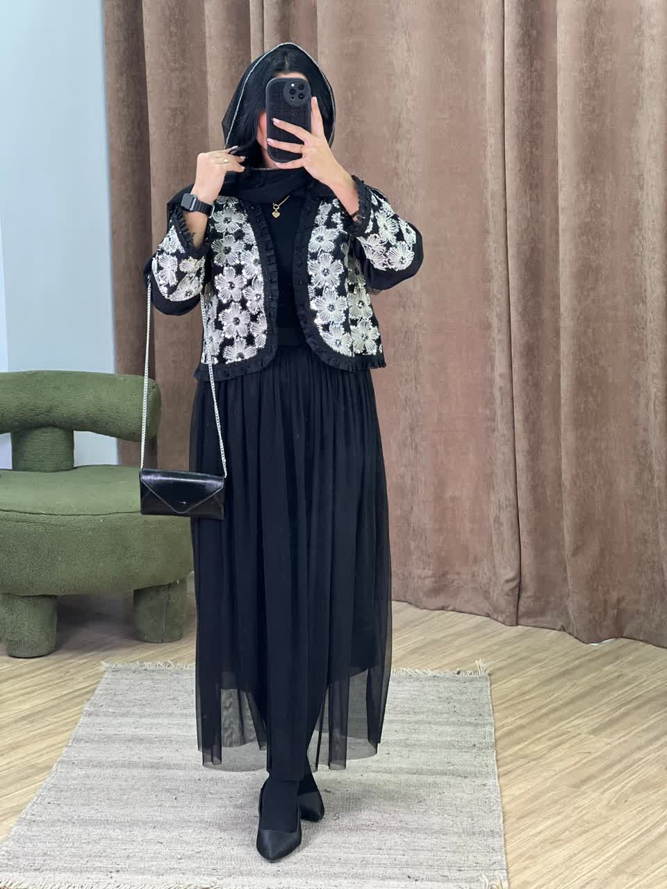 کت و دامن و شال مدل 5338 - 5zf