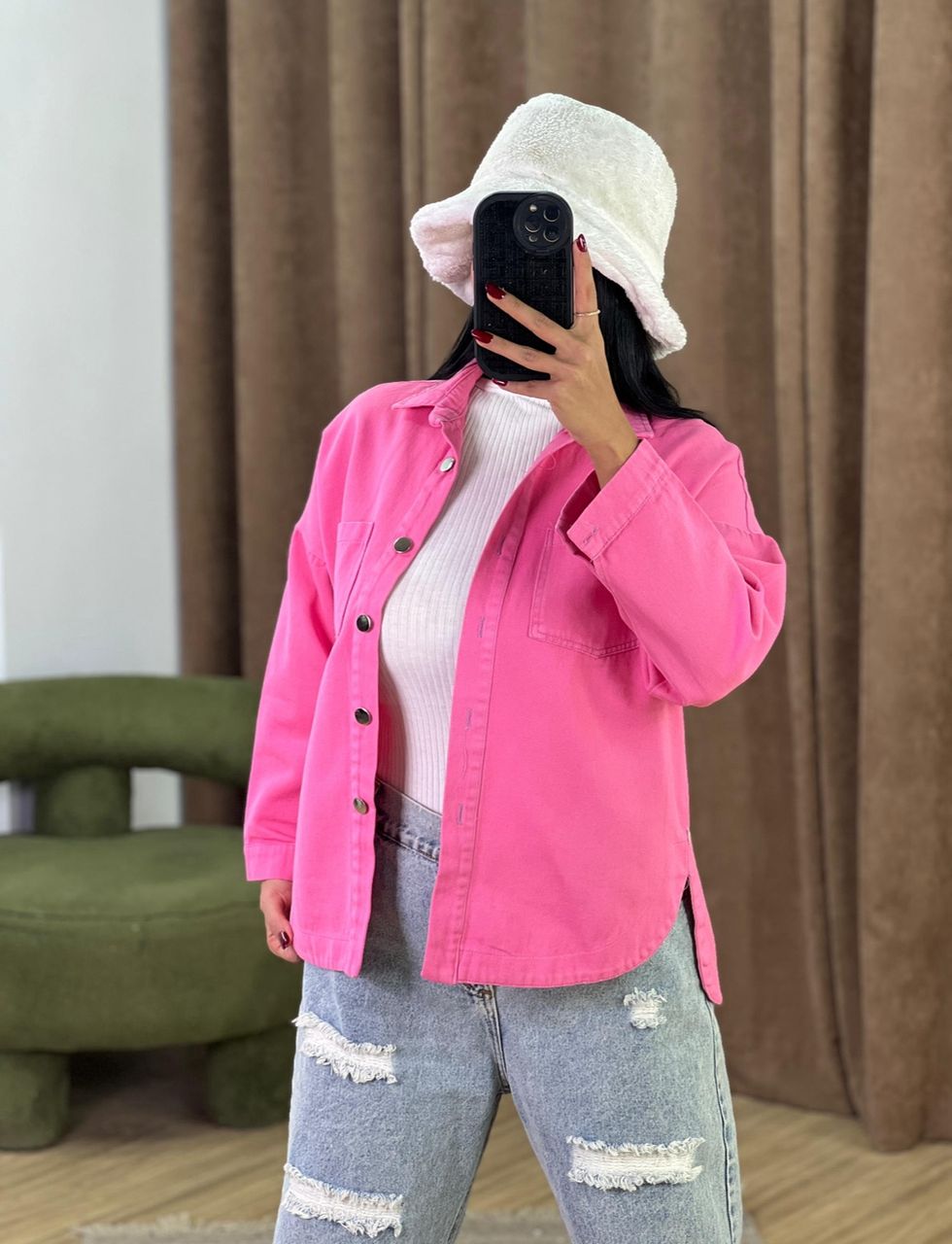 شومیز کتان پاییزه مدل 5348 - dic