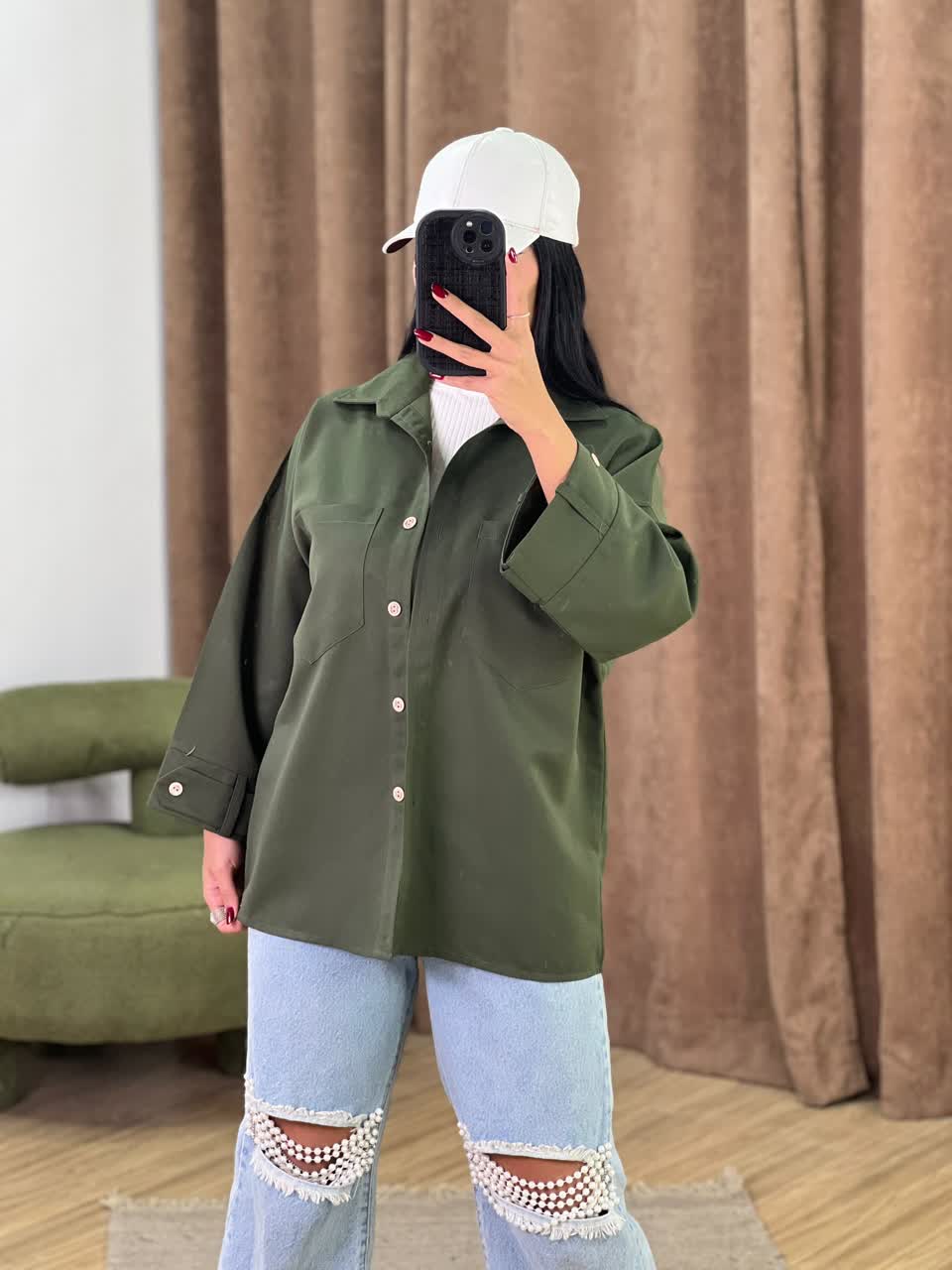 شومیز پاییزه مدل 5357 - 1cm