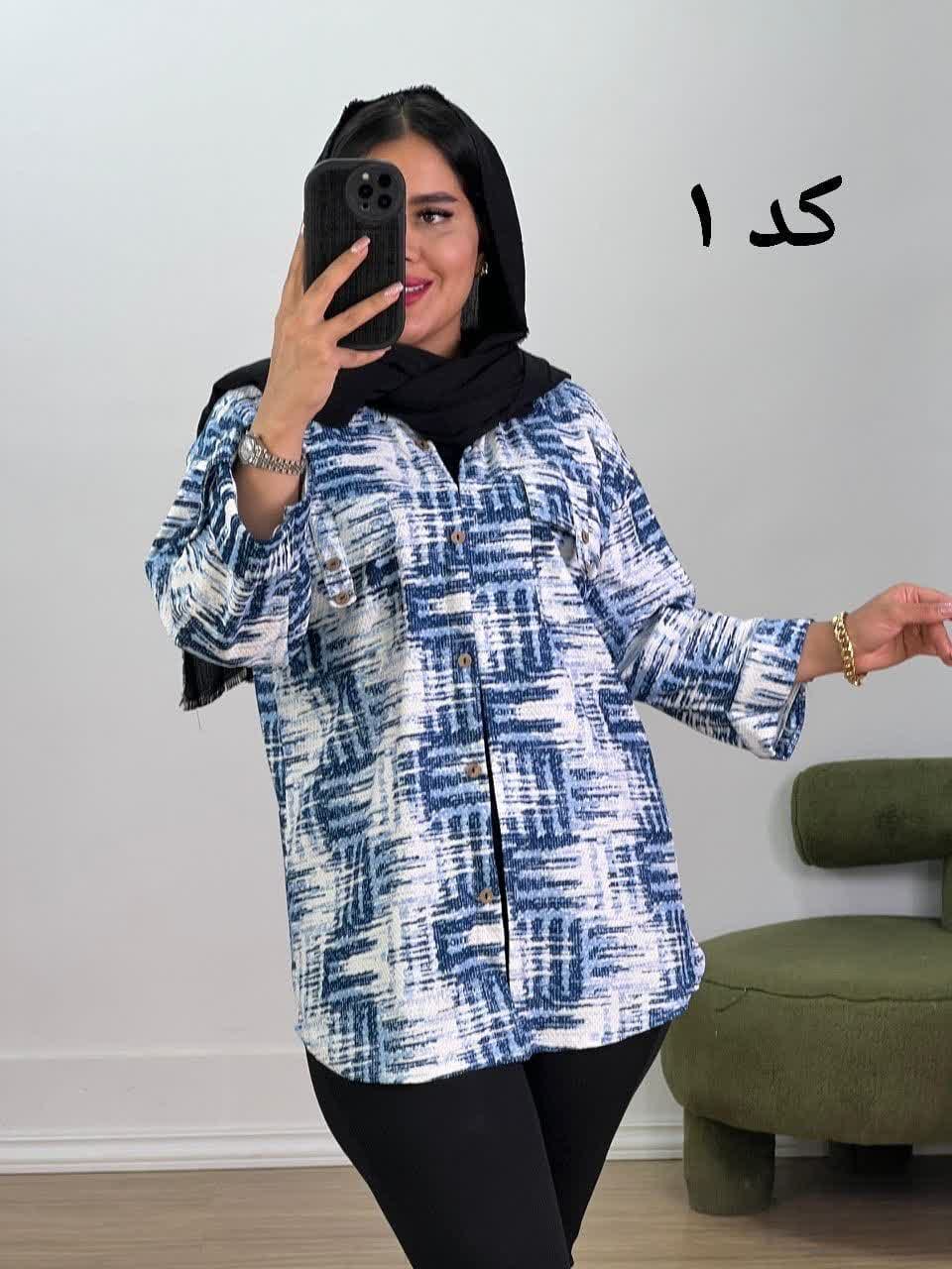 شومیز مانتویی مدل 5423 - f42