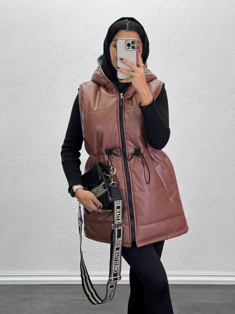 پافر چرم  مدل 4113 - pc2