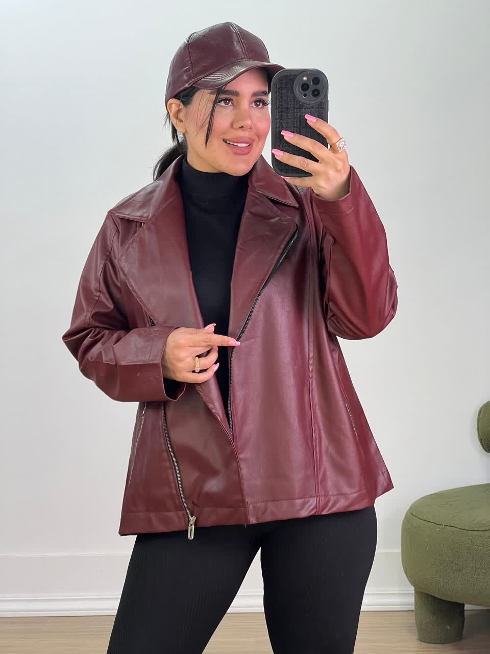 کت چرم مدل 5457 - diu