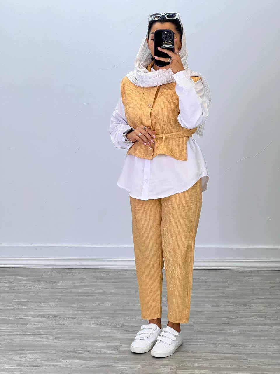 ست سه تیکه بیسکویتی مدل 4929 - 2dt