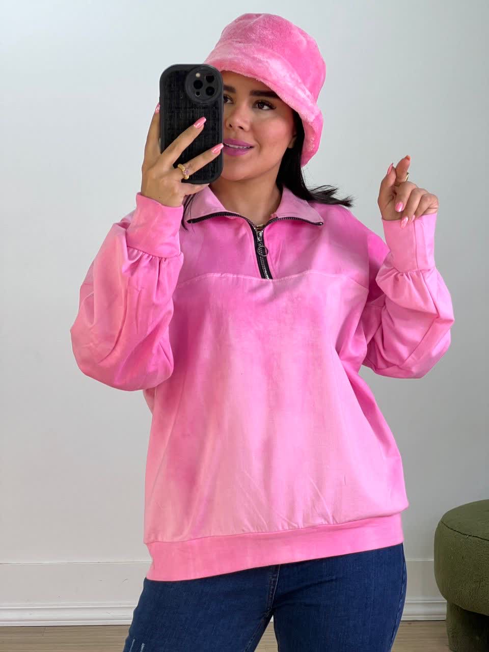 نیم زیپ آبرنگی مدل 5472 - qhu