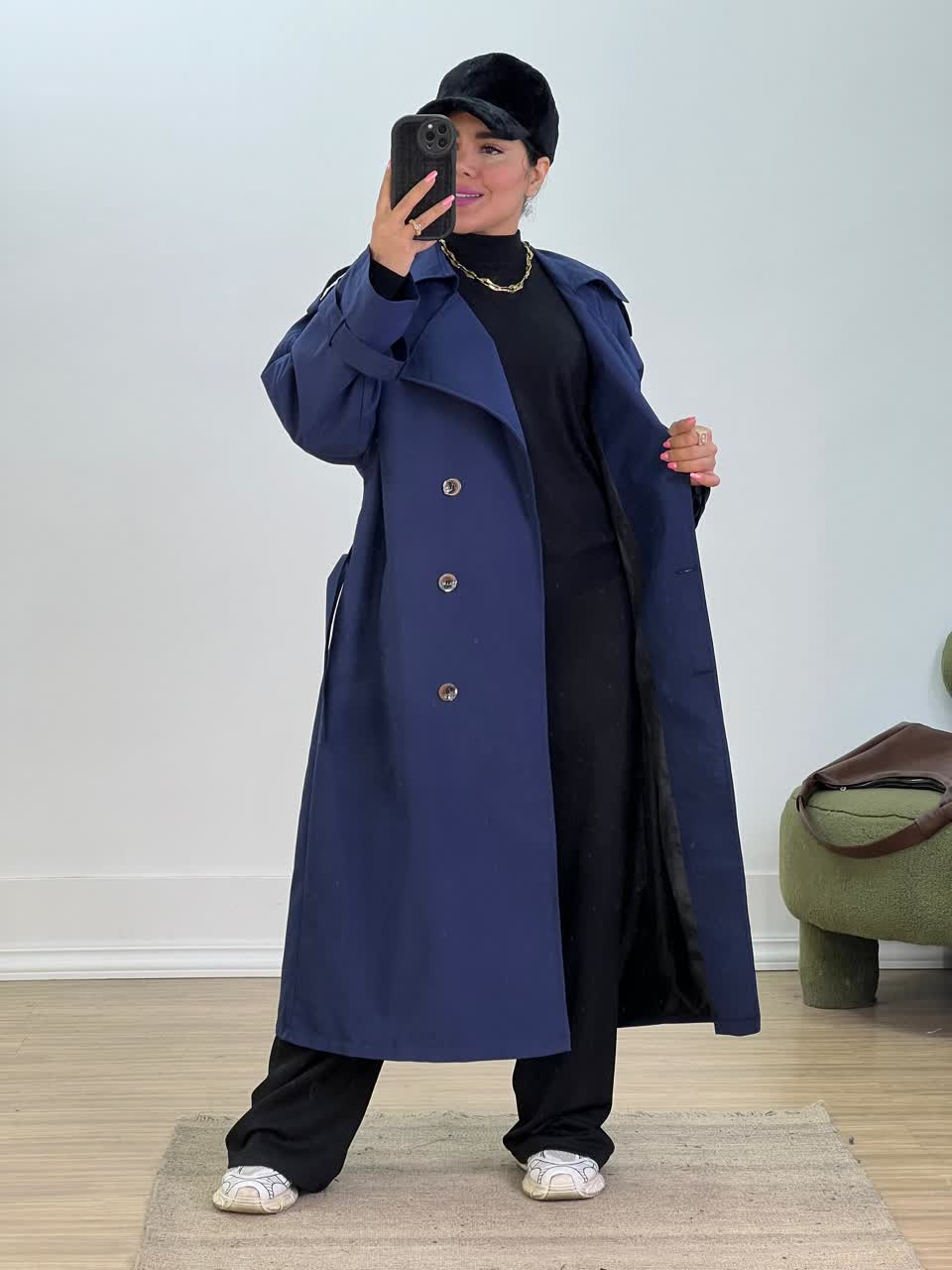 بارانی بلند مدل 5489 - o7z