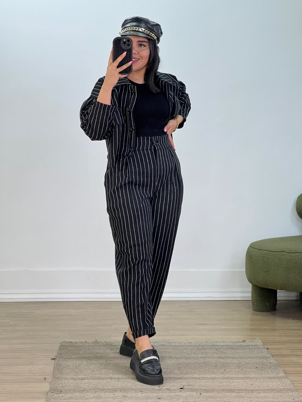 ست کراپ کت و شلوار مدل 5470 - rzk