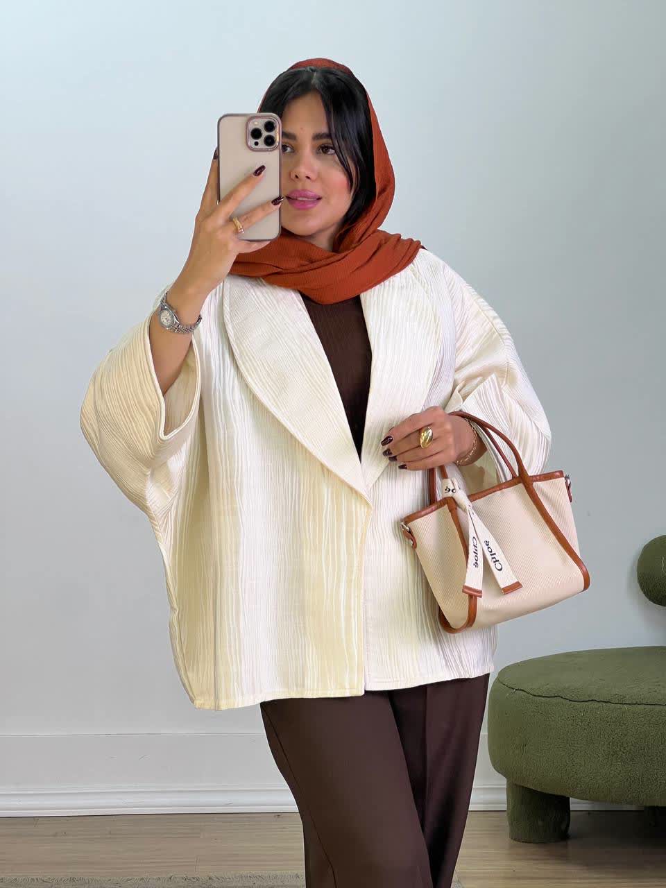 کت پانچ مزونی مدل 5531 - xue