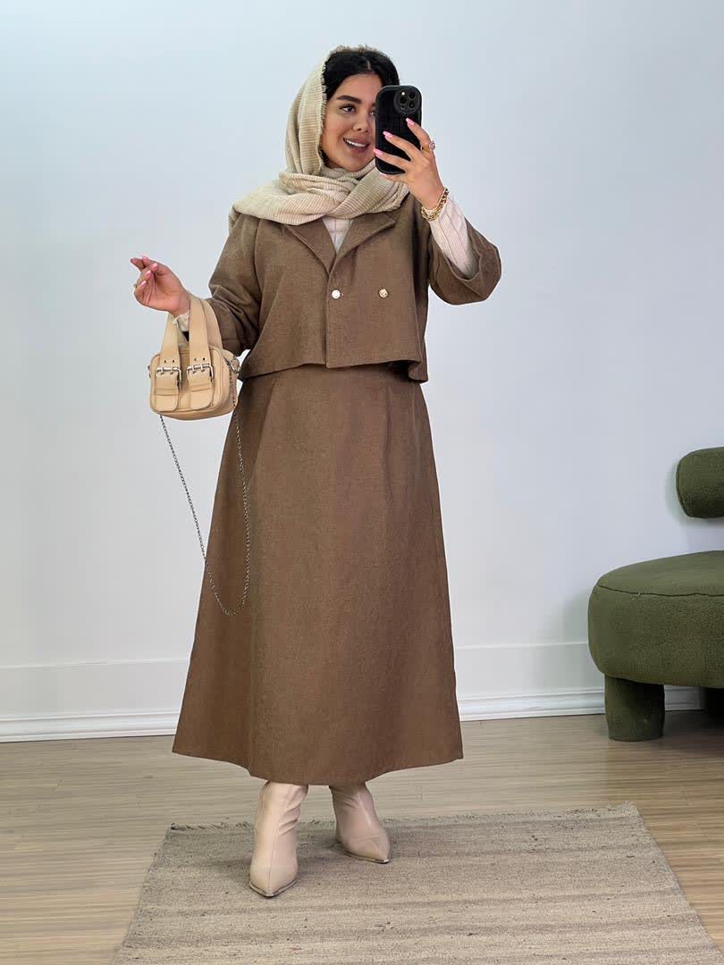 کت و دامن فوتر تولیدات سانلی 5467 - l6m