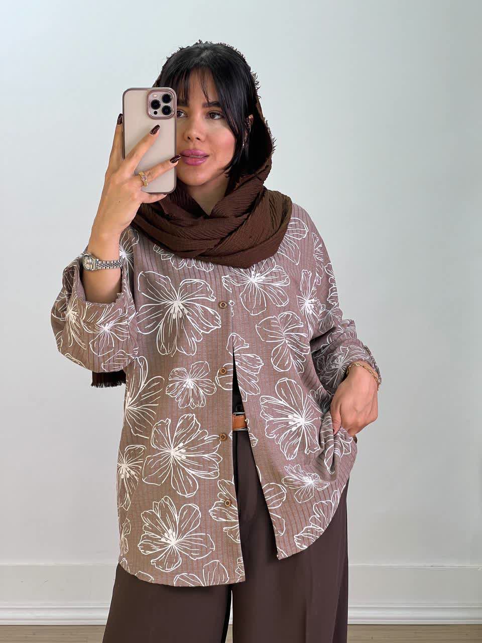 شومیز طرح دار 5558 - z70