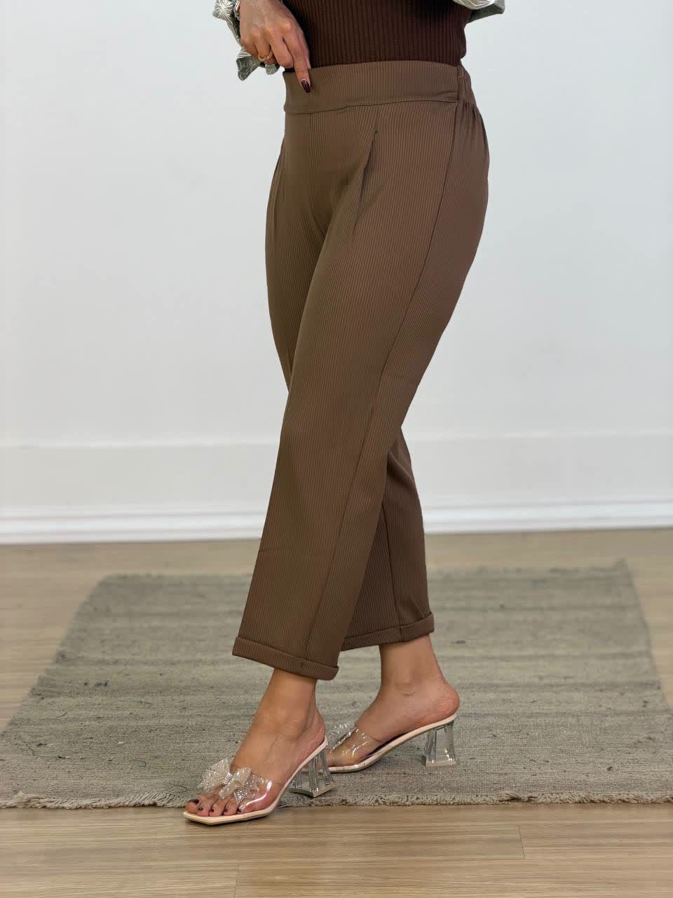 شلوار مام فیت کبریتی مدل 5540 - 3v4