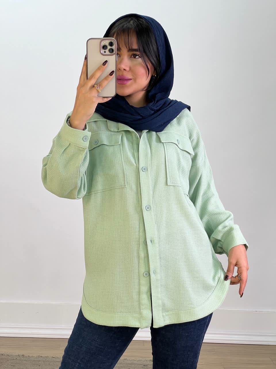 شومیز مانتویی مدل 5564 - ruh