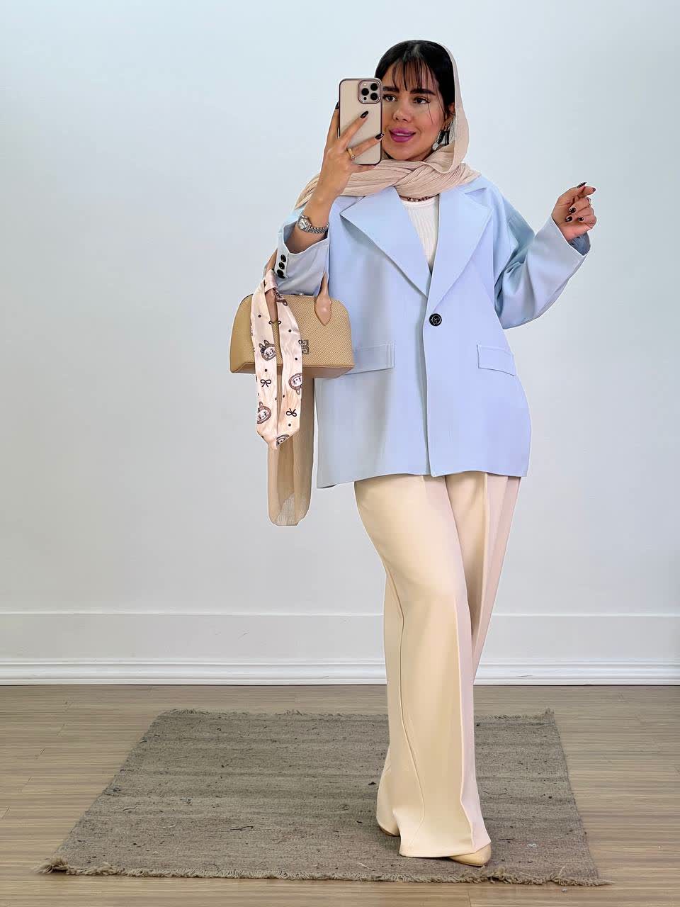 کت پشت دکمه مدل 5575 - fm2