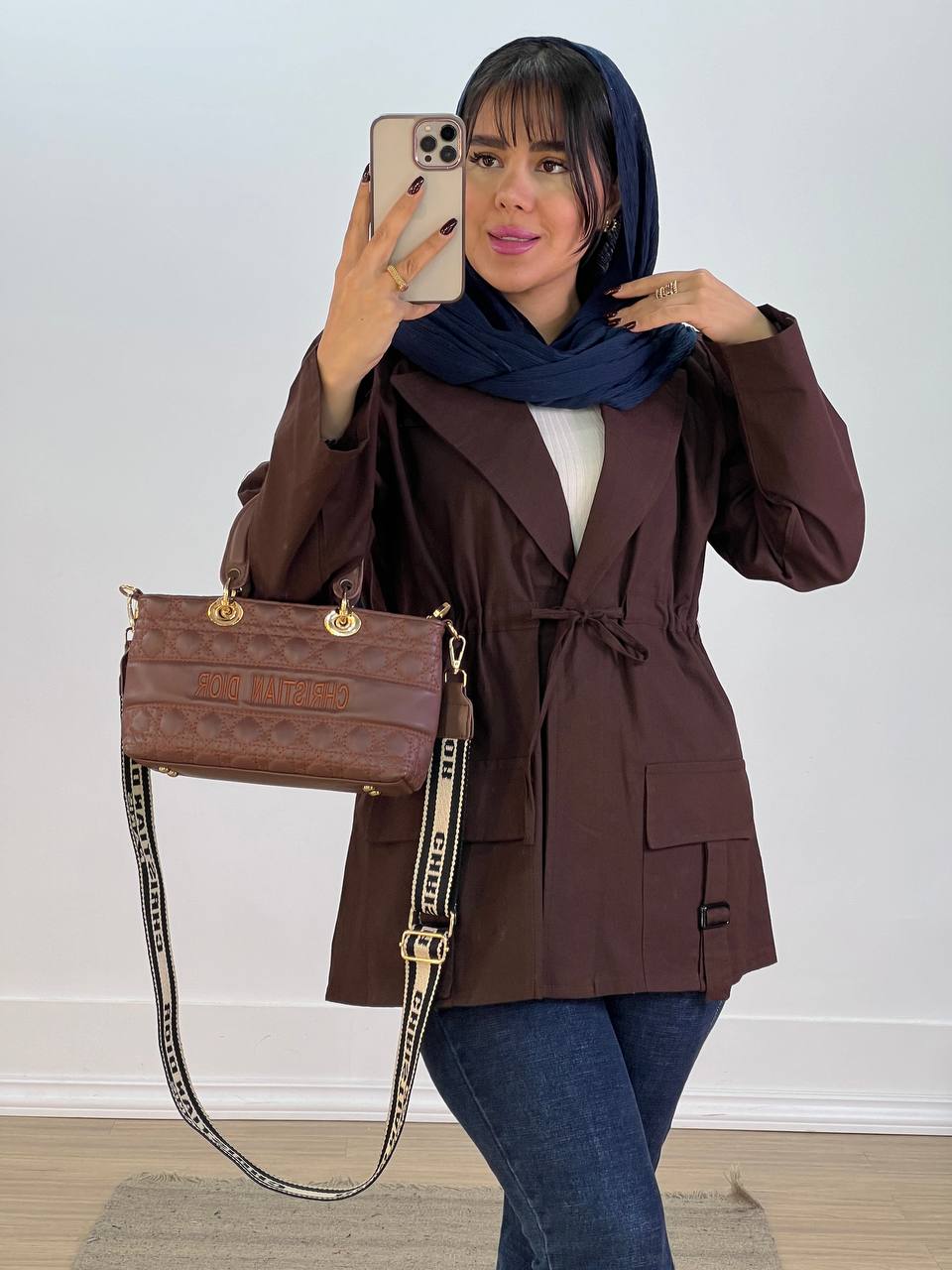 مانتو کتی کمر گت مدل 5577 - u3v