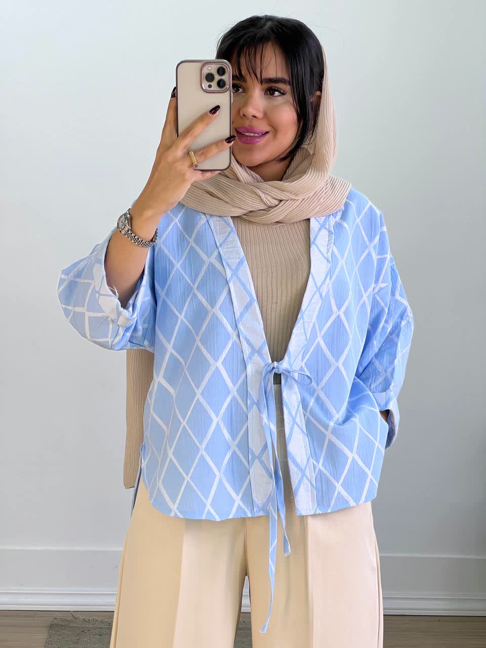 شومیز مانتویی مدل 5596 - s9k