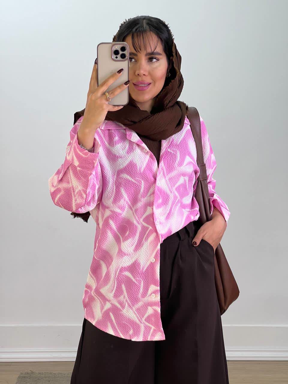 شومیز آبرنگی مدل 5637 - nez