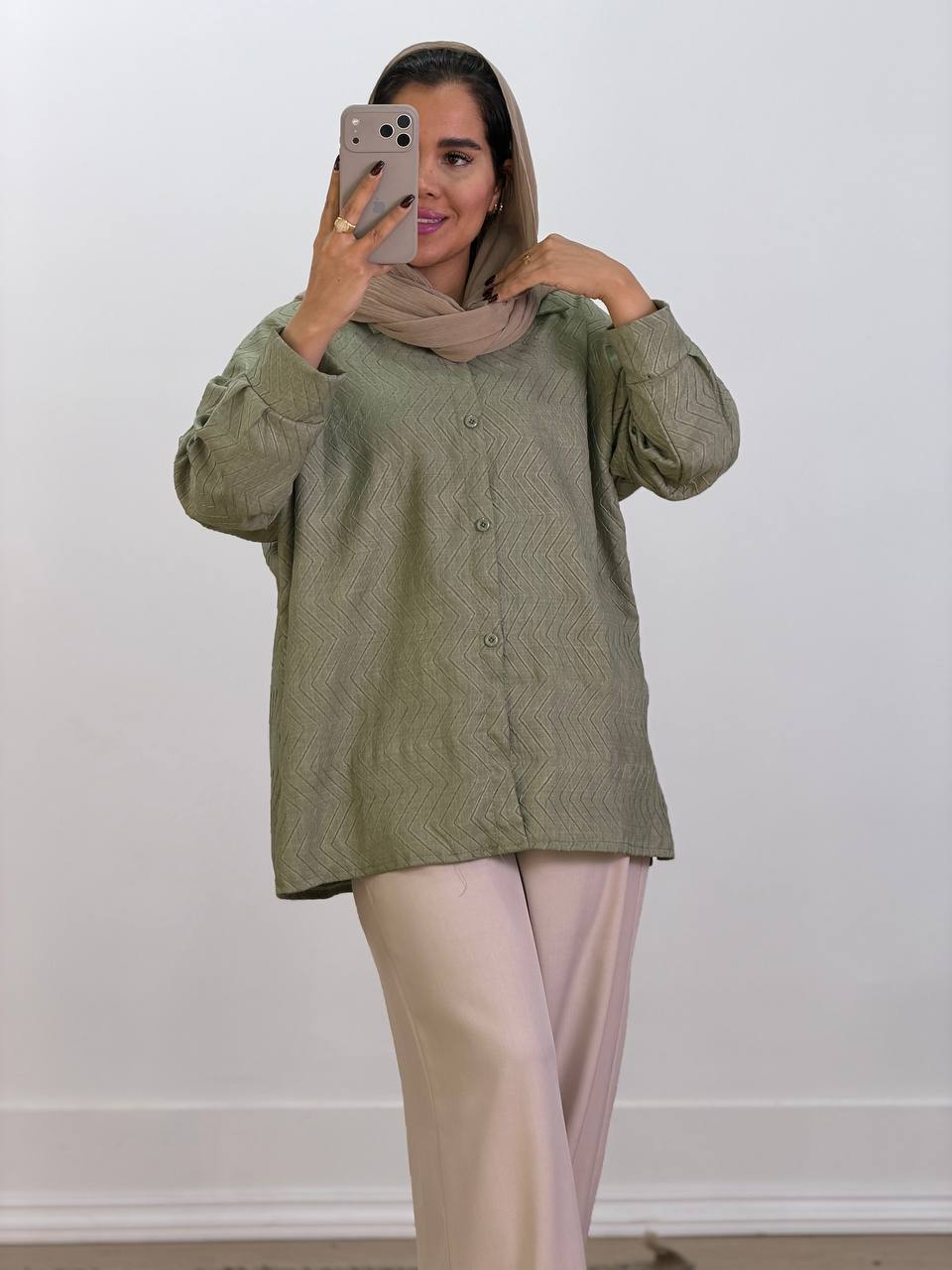 شومیز مانتویی مدل 5617 - ndt