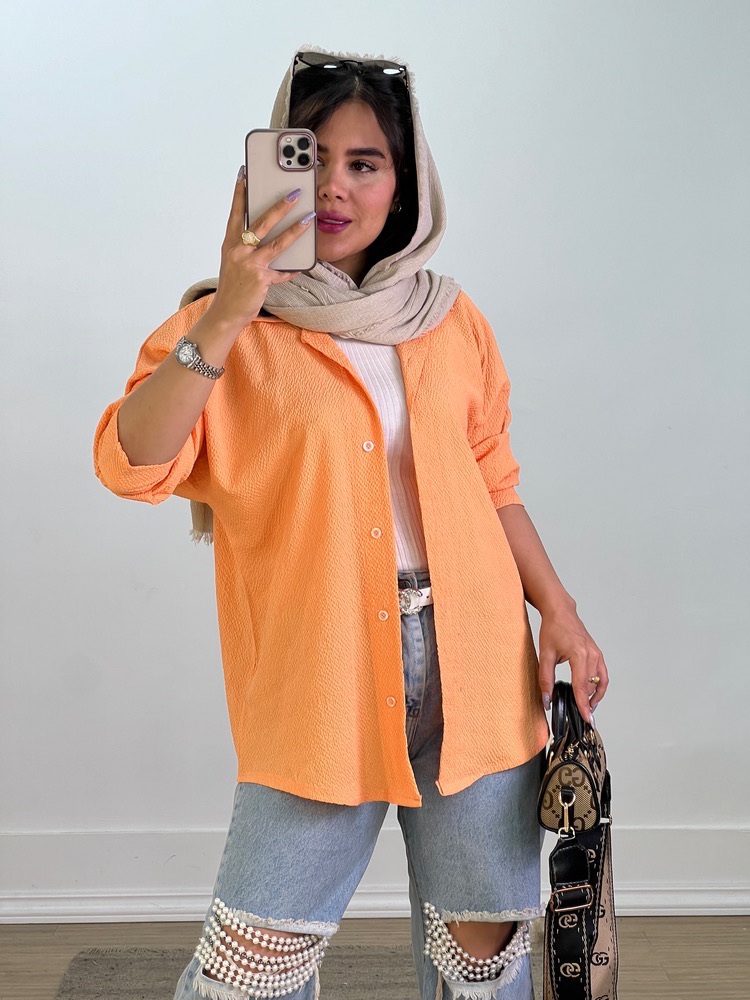 شومیز باکسی بهاره مدل ۵۶۵۸ - qjx