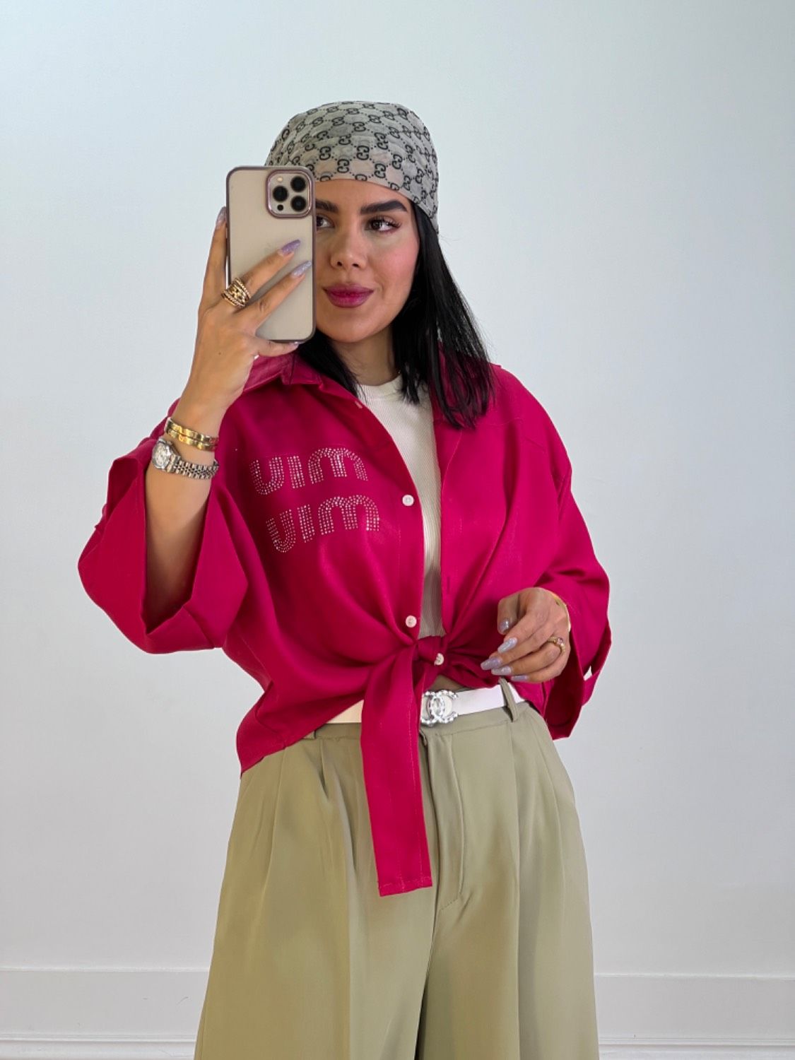 شومیز بهاره miu miu مدل 5691 - nbh