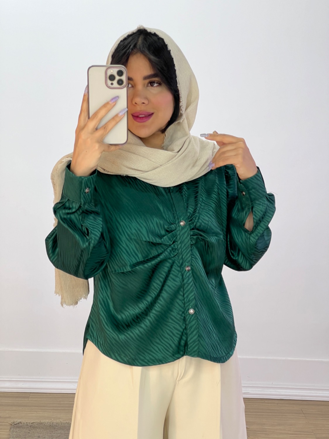 شومیز ساتن مدل 5698 - 179