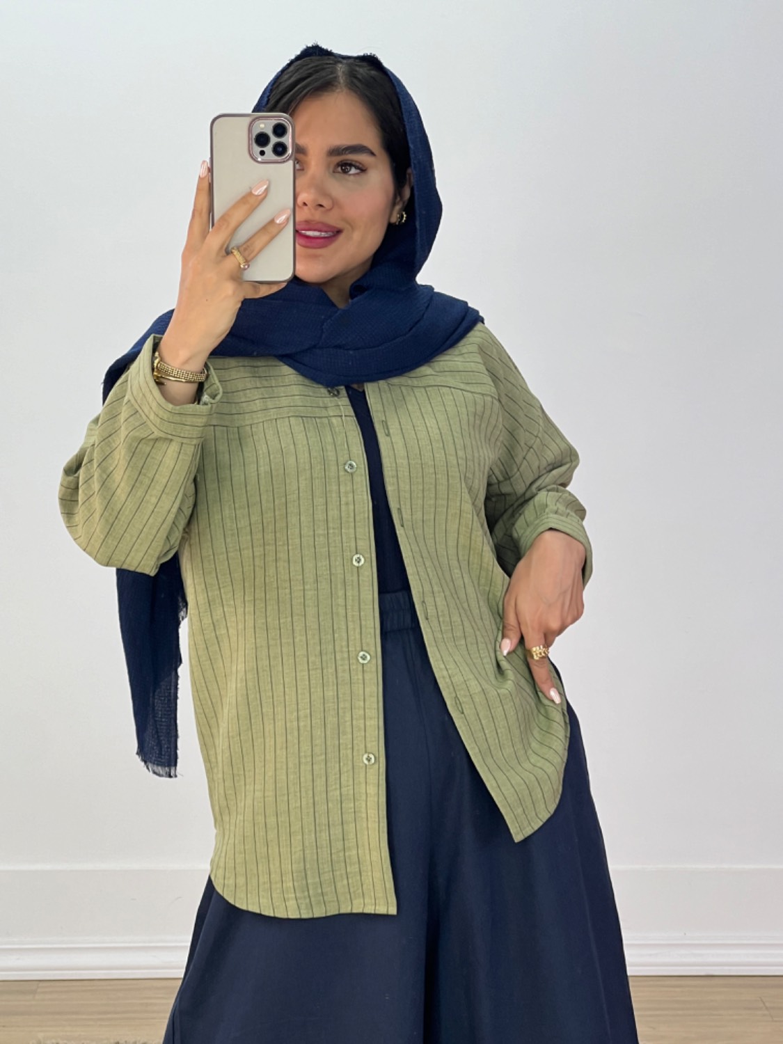 شومیز راه راه مدل 5729 - nxu