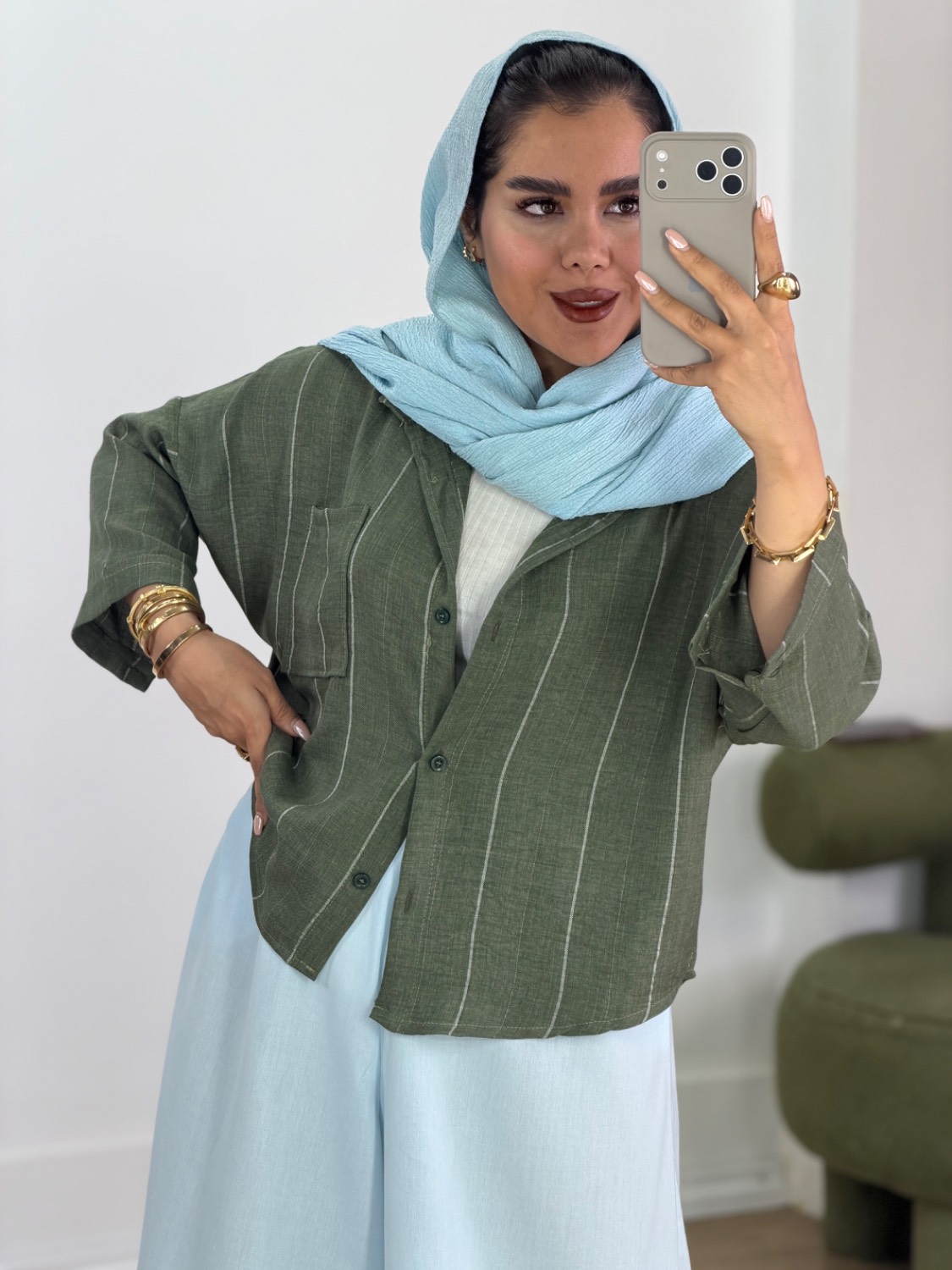 شومیز مانتویی مدل 5775 - wpo