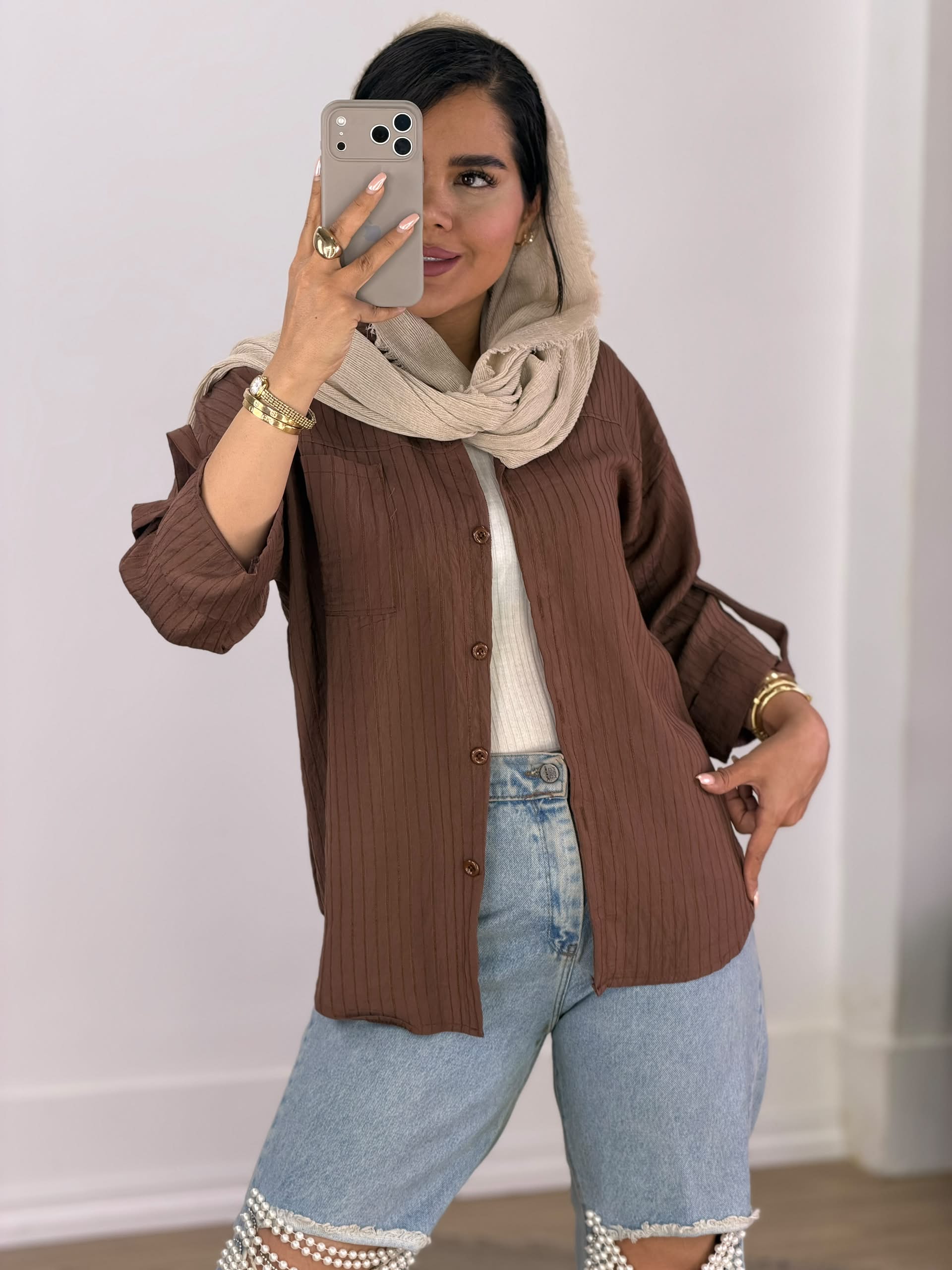 شومیز مانتویی مدل 5802 - 3fy