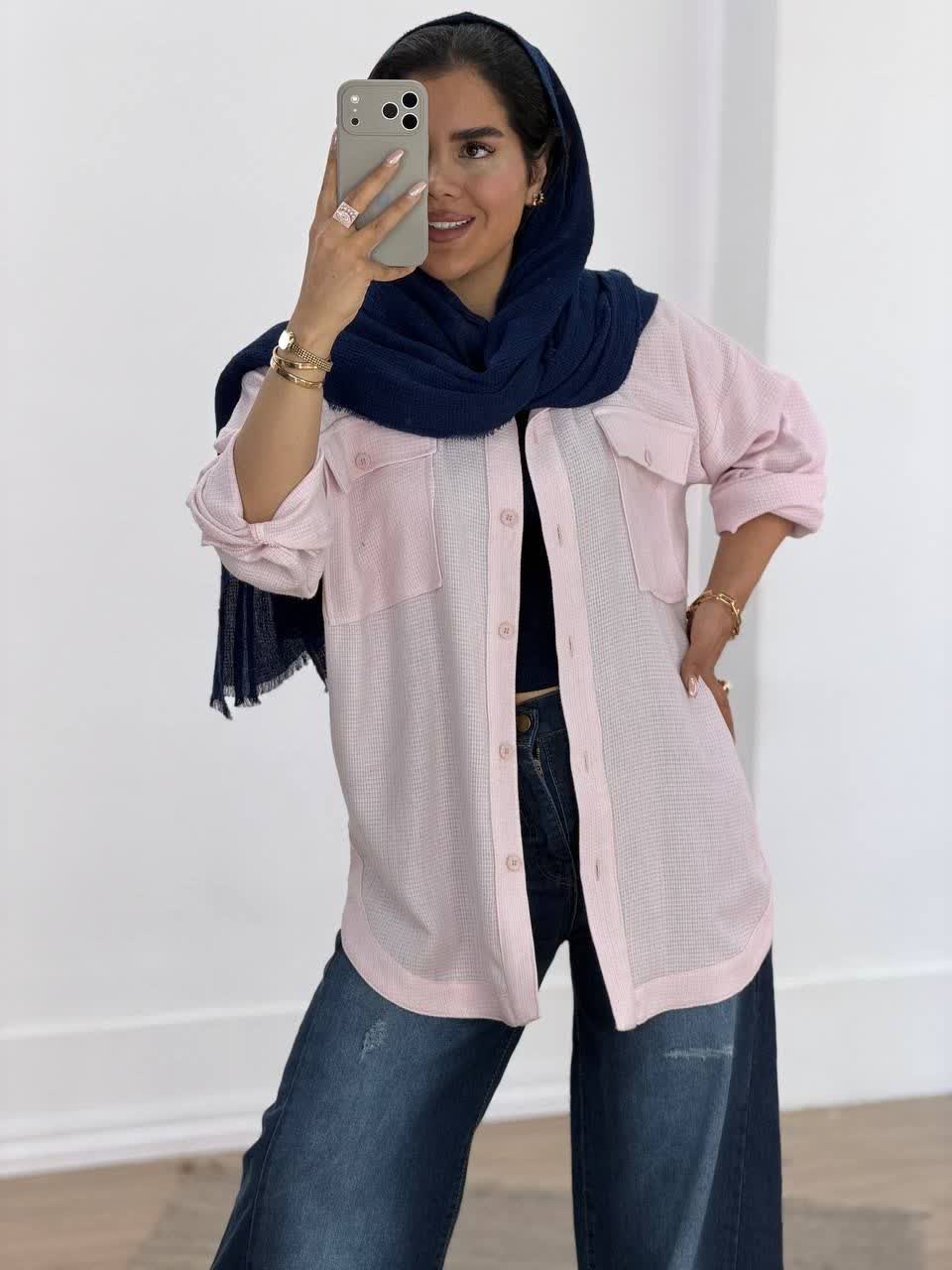 شومیز مانتویی مدل 5564 - okn