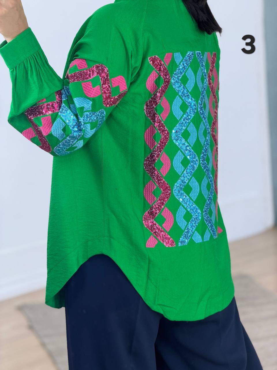 شومیز گلدوزی مدل 5849 - k2f