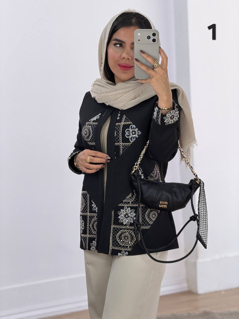 مانتو مزونی مدل ۵۸۵۸ - ijd