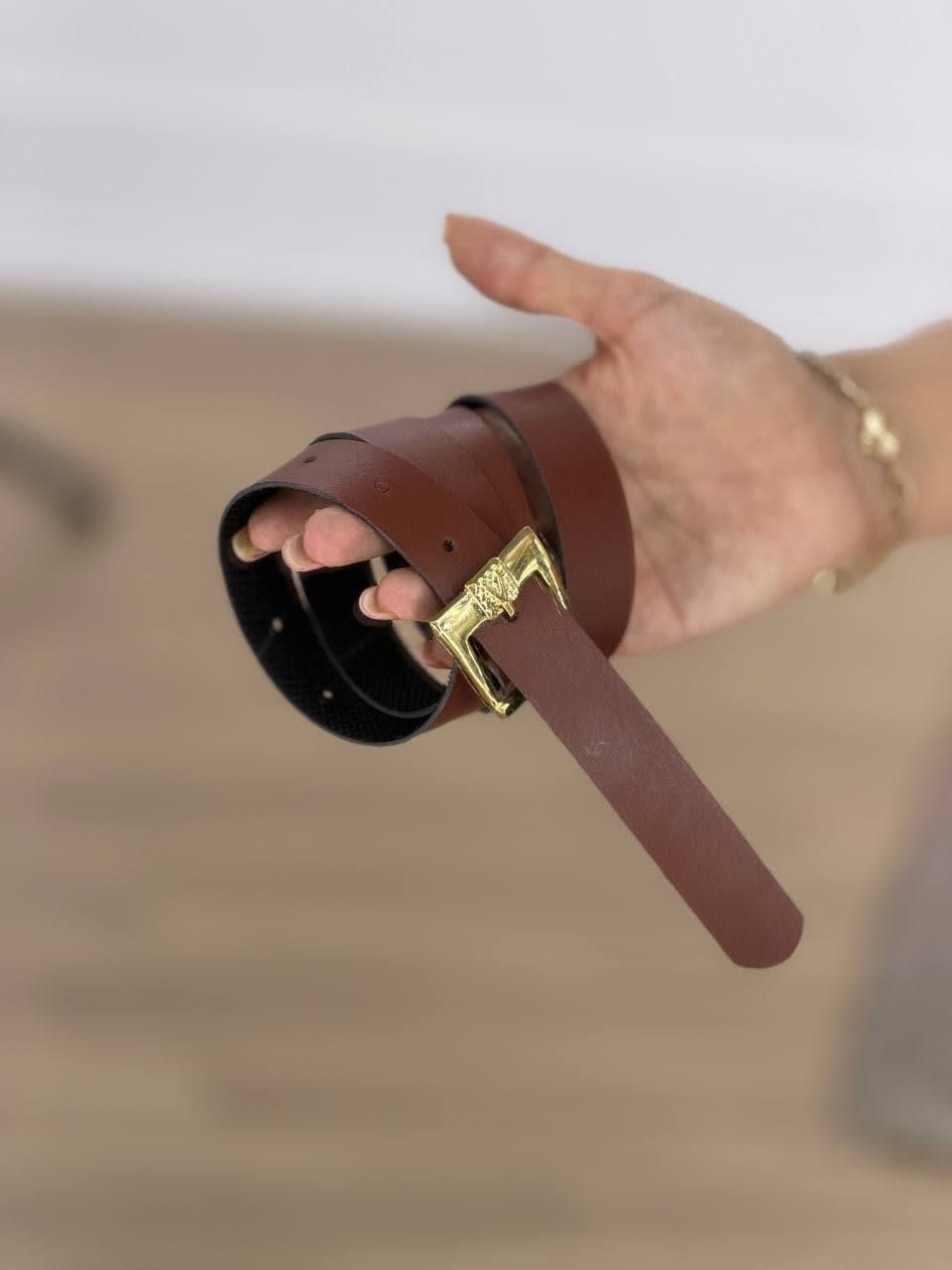 کمربند چرم مصنوعی مدل 5971 - 0f2