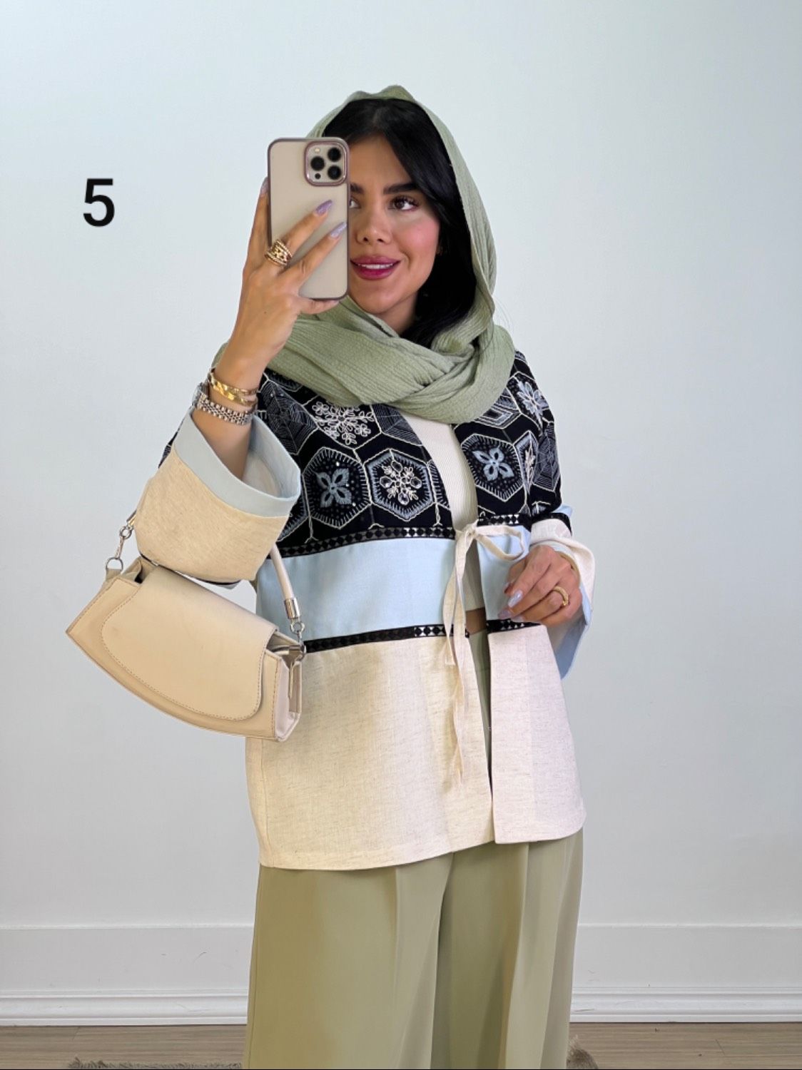 مانتو مزونی مدل 5684 - hyg