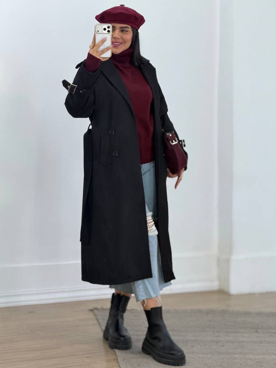 بارانی بلند مدل 6116 - 6fz